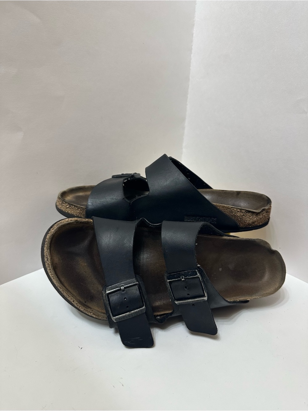 Birkenstock Arizona Birko-Flor Black 2-Strap Sandals EU 42 US 12